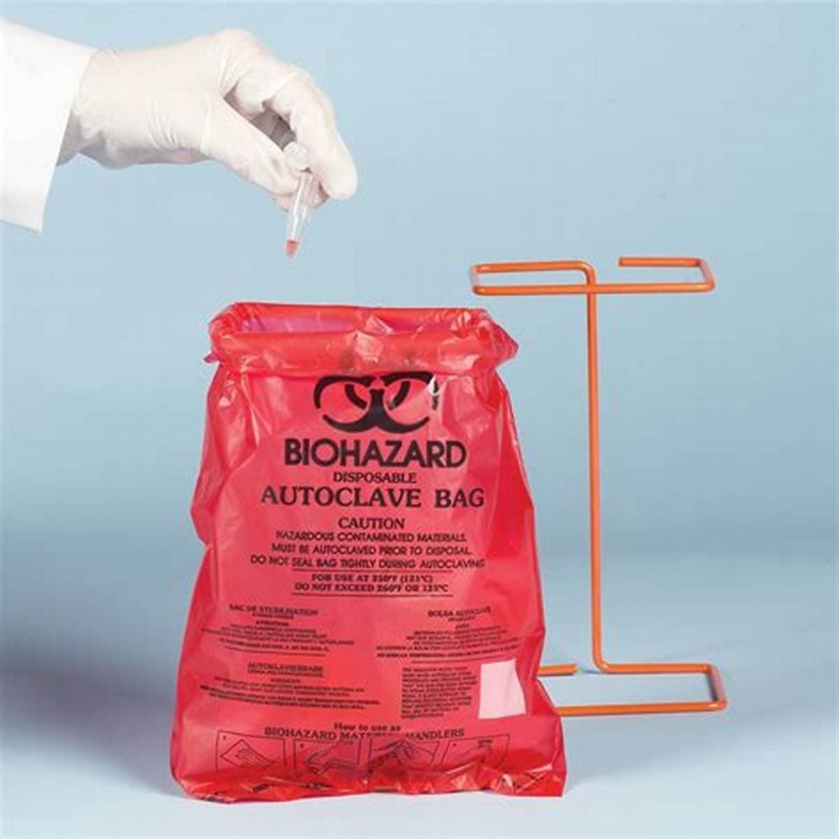 HDPE 红色 BIOHAZARD 袋